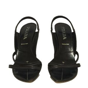Prada Women Slingbacks Sandals Heels Shoes SZ 9 US